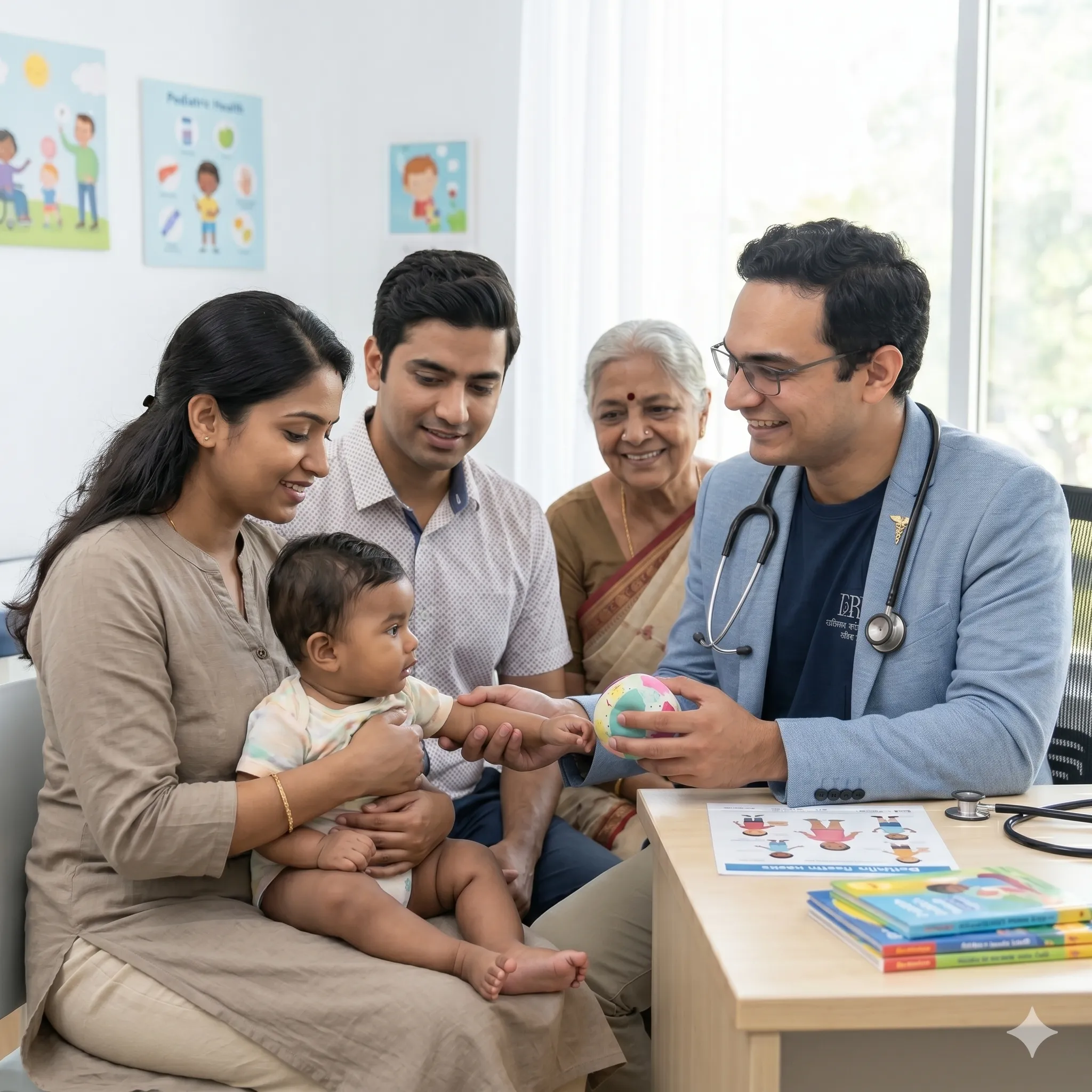 Dr. Sharma and patient